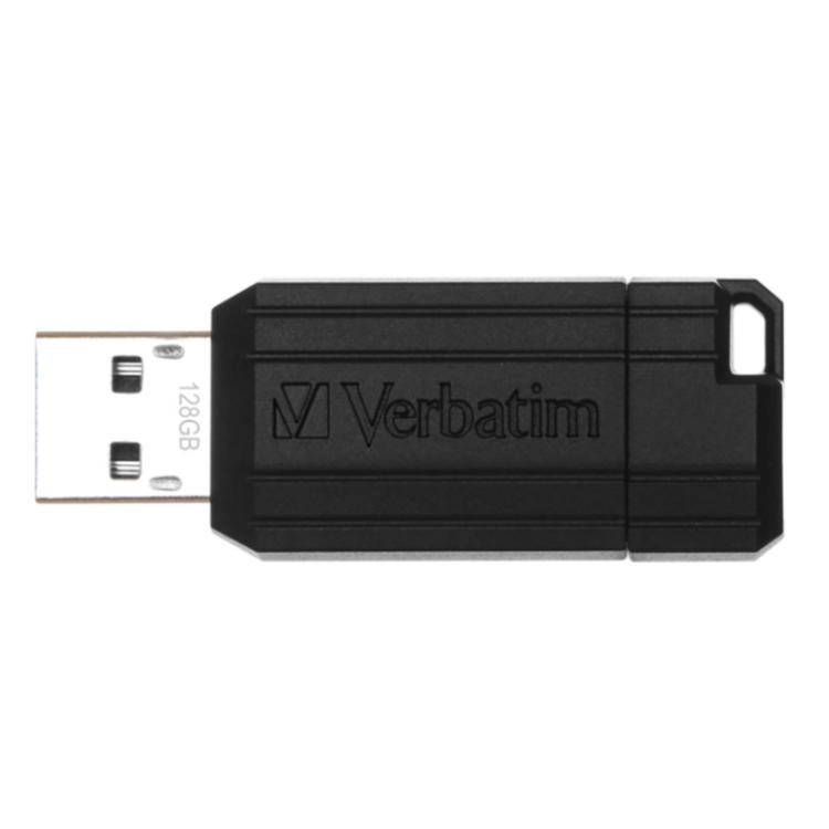 Pendrive Verbatim 128GB Pinstripe Negro Art.49071-00